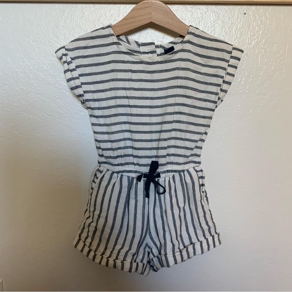 Gap Striped Romper with Pockets